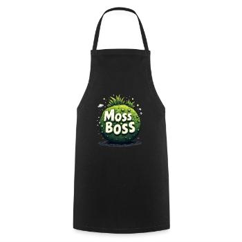 Kokedama Moss Ball Plants Japanese Gardening - Cooking Apron - black - Front - AI Model Male 185 dark (185cm)