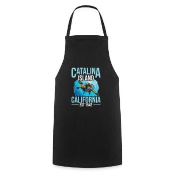 Catalina Island Birthday Crew - Kochschürze - Schwarz - Vorne - AI Model Male 185 dark (185cm)