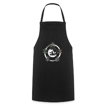 Catch Song Flower Losing Go And Deep - Cooking Apron - black - Front - AI Model Male 185 dark (185cm)