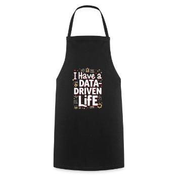 Data Analyst Big Data Specialist Business - Cooking Apron - black - Front - AI Model Male 185 dark (185cm)