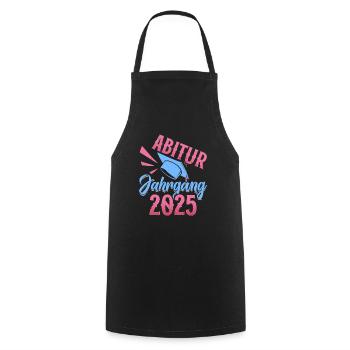 ABITUR JAHRGANG 2025 Abiturienten Lustiges - Kochschürze - Schwarz - Vorne - AI Model Male 185 dark (185cm)