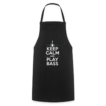 Bass, Guitarist, Musician, Gear, Funk, Rock, Jazz - Cooking Apron - black - Front - AI Model Male 185 dark (185cm)