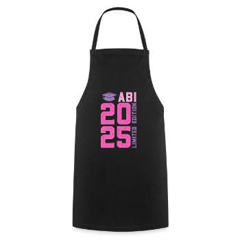 Abiturient ABI 2025 LIMITED EDITION Lustiges - Kochschürze - Schwarz - Vorne - AI Model Male 185 dark (185cm)