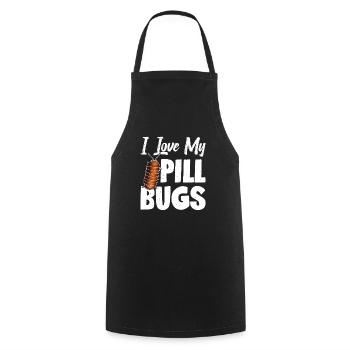 I love my pill mistakes - Cooking Apron - black - Front - AI Model Male 185 dark (185cm)