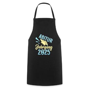 ABITUR JAHRGANG 2025 Abiturienten Lustiges - Kochschürze - Schwarz - Vorne - AI Model Male 185 dark (185cm)