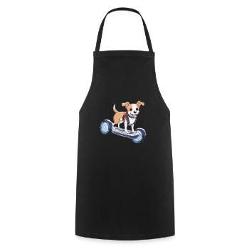 The dog's life is better when they - Cooking Apron - black - Front - AI Model Male 185 dark (185cm)