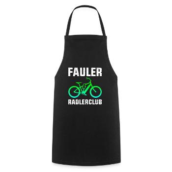Elektro Fahrrad FAULER RADLERCLUB Lustiges - Kochschürze - Schwarz - Vorne - AI Model Male 185 dark (185cm)