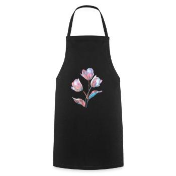 Tulpe - Kochschürze - Schwarz - Vorne - AI Model Male 185 dark (185cm)