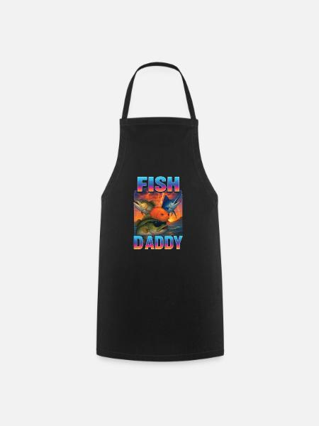 Fisch Papa - Kochschürze - Schwarz