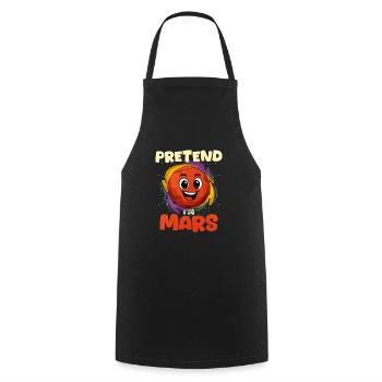 Mars - Cooking Apron - black - Front - AI Model Male 185 dark (185cm)