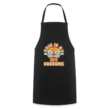 C’est mon costume des années 70 - Tablier de cuisine - noir - Devant - AI Model Male 185 dark (185cm)