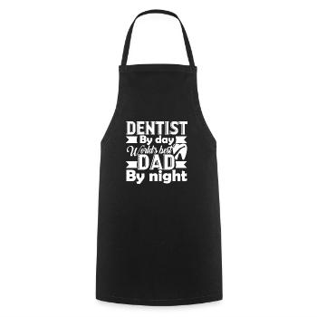 Dentist Dentist Dad - Cooking Apron - black - Front - AI Model Male 185 dark (185cm)