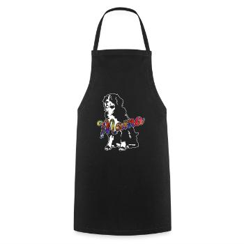 Bernese Mountain Mama - Cooking Apron - black - Front - AI Model Male 185 dark (185cm)