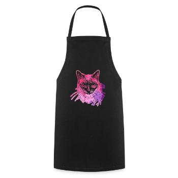 Siamese Cat Siamese Cat Colorful - Cooking Apron - black - Front - AI Model Male 185 dark (185cm)