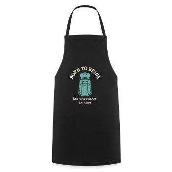 Amateur de sel Sodium Dependent Nacl Meme - Tablier de cuisine - noir - Devant - AI Model Male 185 dark (185cm)