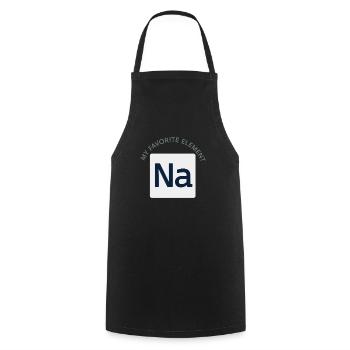Salzliebhaber Natriumabhängiger Nacl Meme - Kochschürze - Schwarz - Vorne - AI Model Male 185 dark (185cm)