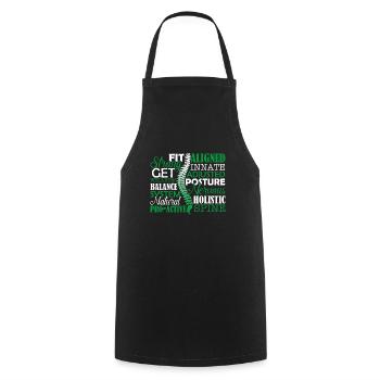 Chiropractor Things About Chiropractor - Cooking Apron - black - Front - AI Model Male 185 dark (185cm)