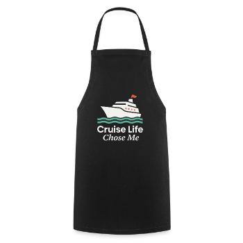 Cruise Addict Funny Cruise Loyalty Ocean - Tablier de cuisine - noir - Devant - AI Model Male 185 dark (185cm)