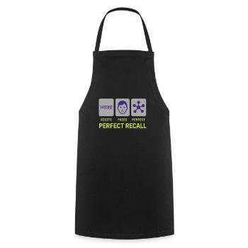 Memory Athlete Mnemonic Brain Training Mental - Cooking Apron - black - Front - AI Model Male 185 dark (185cm)