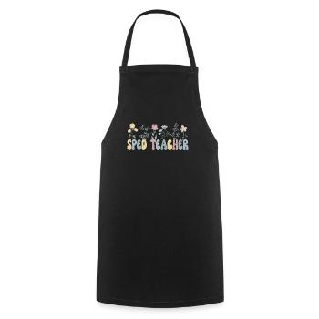 Enseignante en éducation de l’enfance en difficulté Éducation de l’enfance en difficulté École de l’enfance en difficulté - Tablier de cuisine - noir - Devant - AI Model Male 185 dark (185cm)