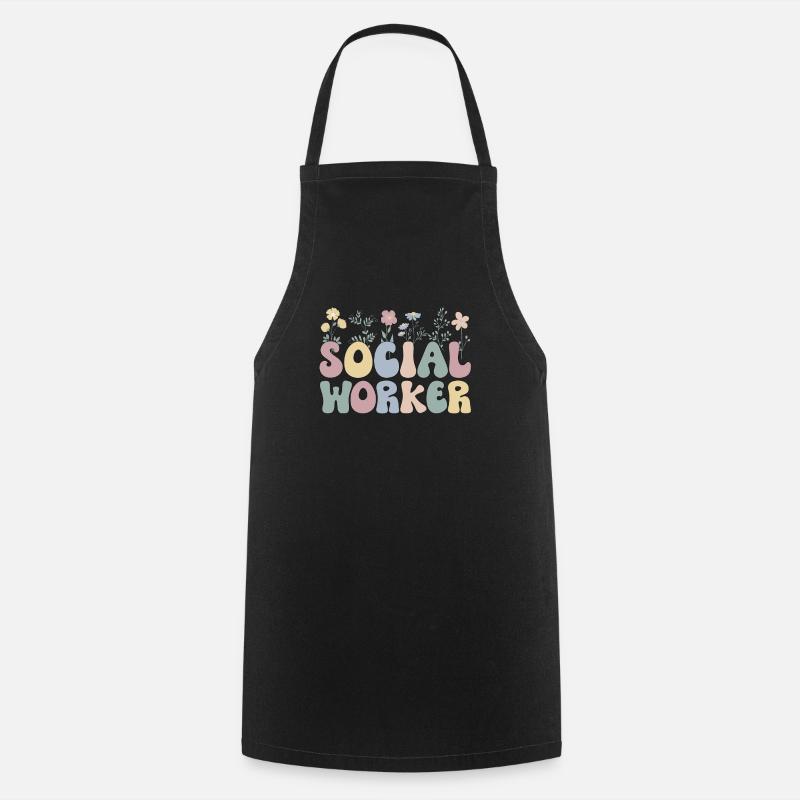 Social Workers Social Work Streetworker Team - Cooking Apron - black