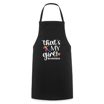 Proud Athletics Mother Of Track and Field Athlete Mama - Cooking Apron - black - Front - AI Model Male 185 dark (185cm)