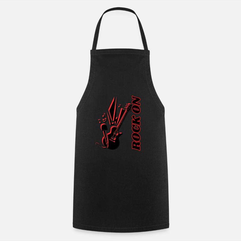 Rock on 2 - Cooking Apron - black