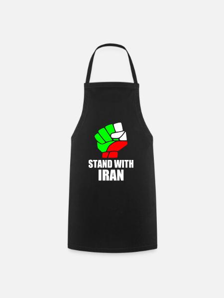 Stand with iran - Forklæde - sort