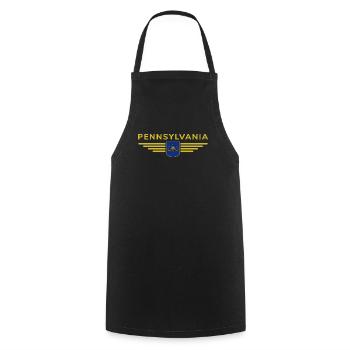 Pennsylvania Fan T-Shirt – Perfect for fans - Cooking Apron - black - Front - AI Model Male 185 dark (185cm)