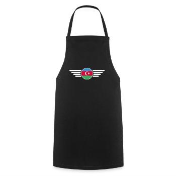 T-shirt design de style azerbaïdjanais - Tablier de cuisine - noir - Devant - AI Model Male 185 dark (185cm)