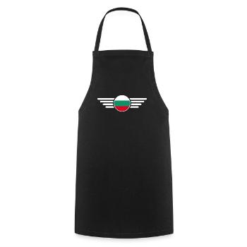 Bulgaria Style Design T-Shirt - Cooking Apron - black - Front - AI Model Male 185 dark (185cm)