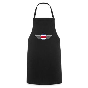 Costa Rica Style Design T-Shirt - Cooking Apron - black - Front - AI Model Male 185 dark (185cm)