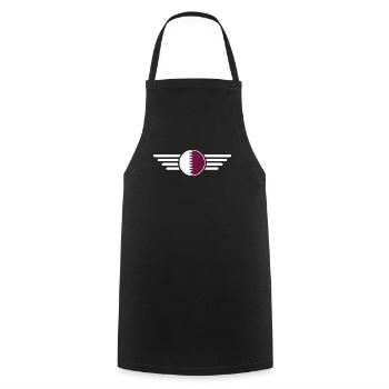 Qatar Style Design T-Shirt - Cooking Apron - black - Front - AI Model Male 185 dark (185cm)