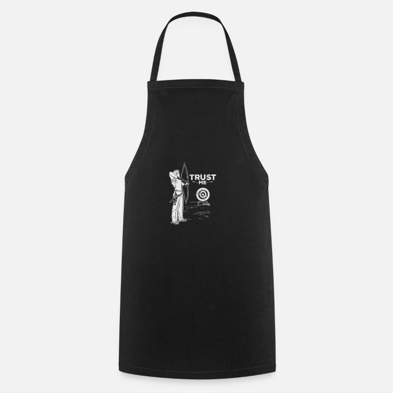 tir à l'arc - Tablier de cuisine - noir