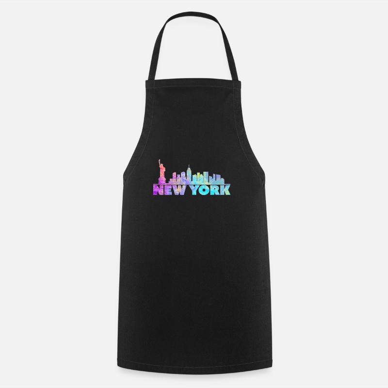 New York - Tablier de cuisine - noir