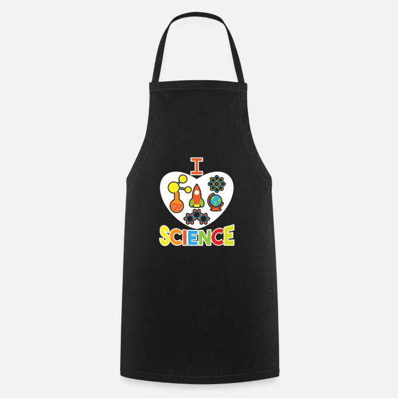 J'aime la science - Tablier de cuisine - noir