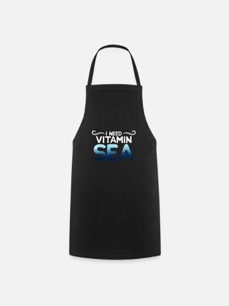 Vitamin Sea - Cooking Apron - black