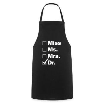 Choose Doctor - Cooking Apron - black - Front - AI Model Male 185 dark (185cm)