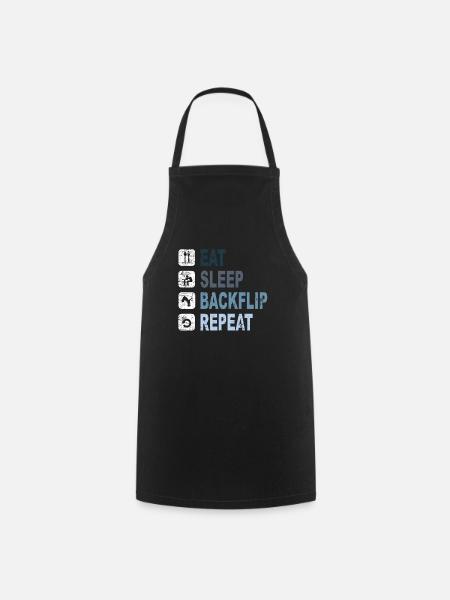 BackFlip, Parkour, Freerun, Sport, Geschenk - Kochschürze - Schwarz