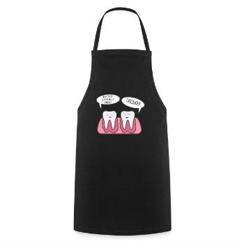 Dentist - Dentist T-Shirt - Saying - Funny - Cooking Apron - black - Front - AI Model Male 185 dark (185cm)