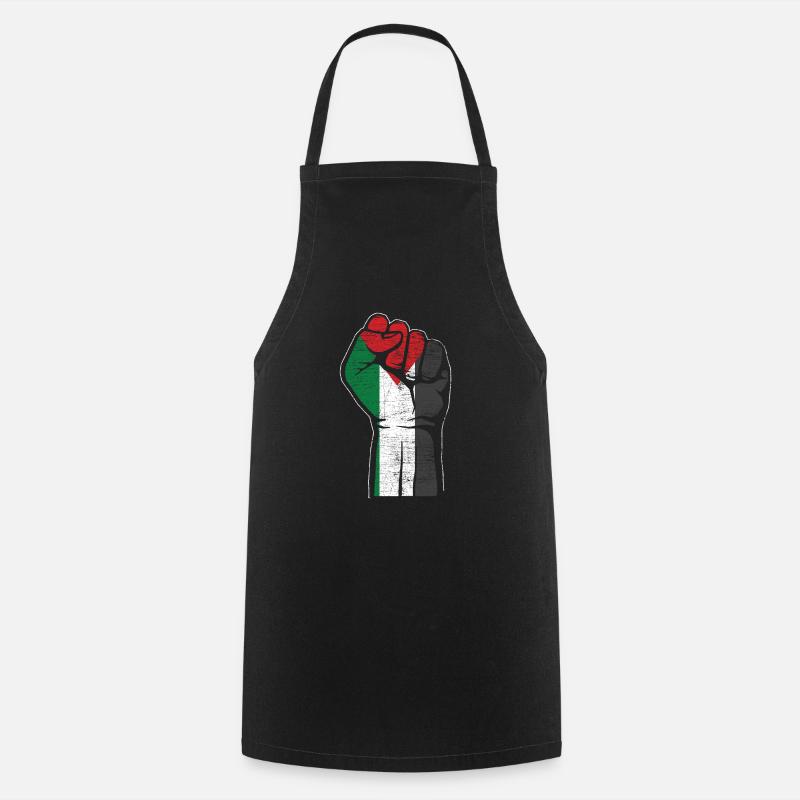 Palestine - Tablier de cuisine - noir