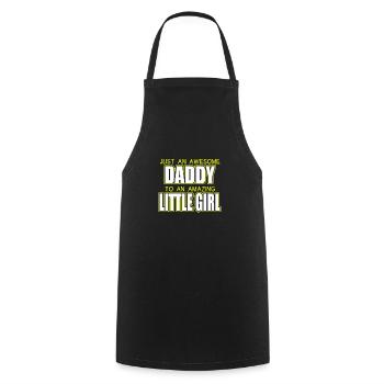 juste un génial papa chemise père fille - Tablier de cuisine - noir - Devant - AI Model Male 185 dark (185cm)