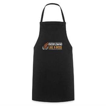 Stackoverflow Programmierer - Kochschürze - Schwarz - Vorne - AI Model Male 185 dark (185cm)