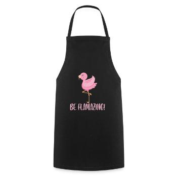 Flaming BeFlamazing - Cooking Apron - black - Front - AI Model Male 185 dark (185cm)