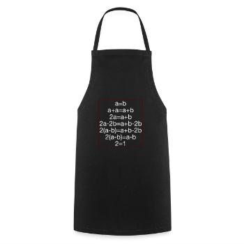 mathematician - Cooking Apron - black - Front - AI Model Male 185 dark (185cm)