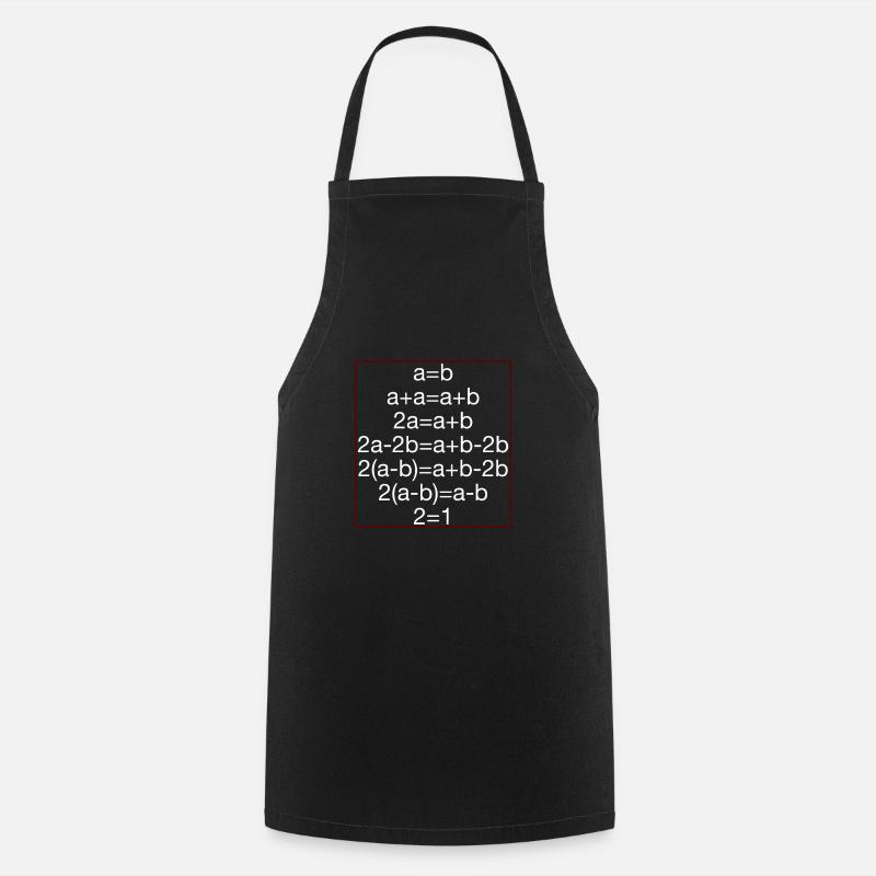 MATHÉMATICIENS - Tablier de cuisine - noir