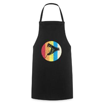 Snake - Cooking Apron - black - Front - AI Model Male 185 dark (185cm)