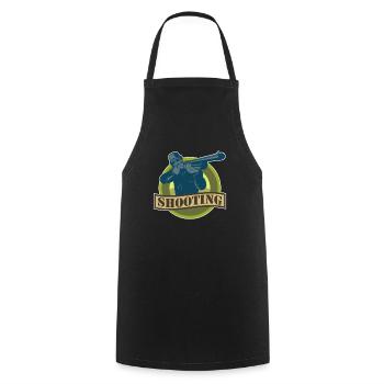 Sport shooting Shooting - Cooking Apron - black - Front - AI Model Male 185 dark (185cm)