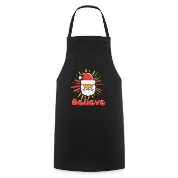 Weihnachten - Kochschürze - Schwarz - Vorne - AI Model Male 185 dark (185cm)
