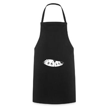 Cadeau de chemise de grossesse de jumeaux mère - Tablier de cuisine - noir - Devant - AI Model Male 185 dark (185cm)